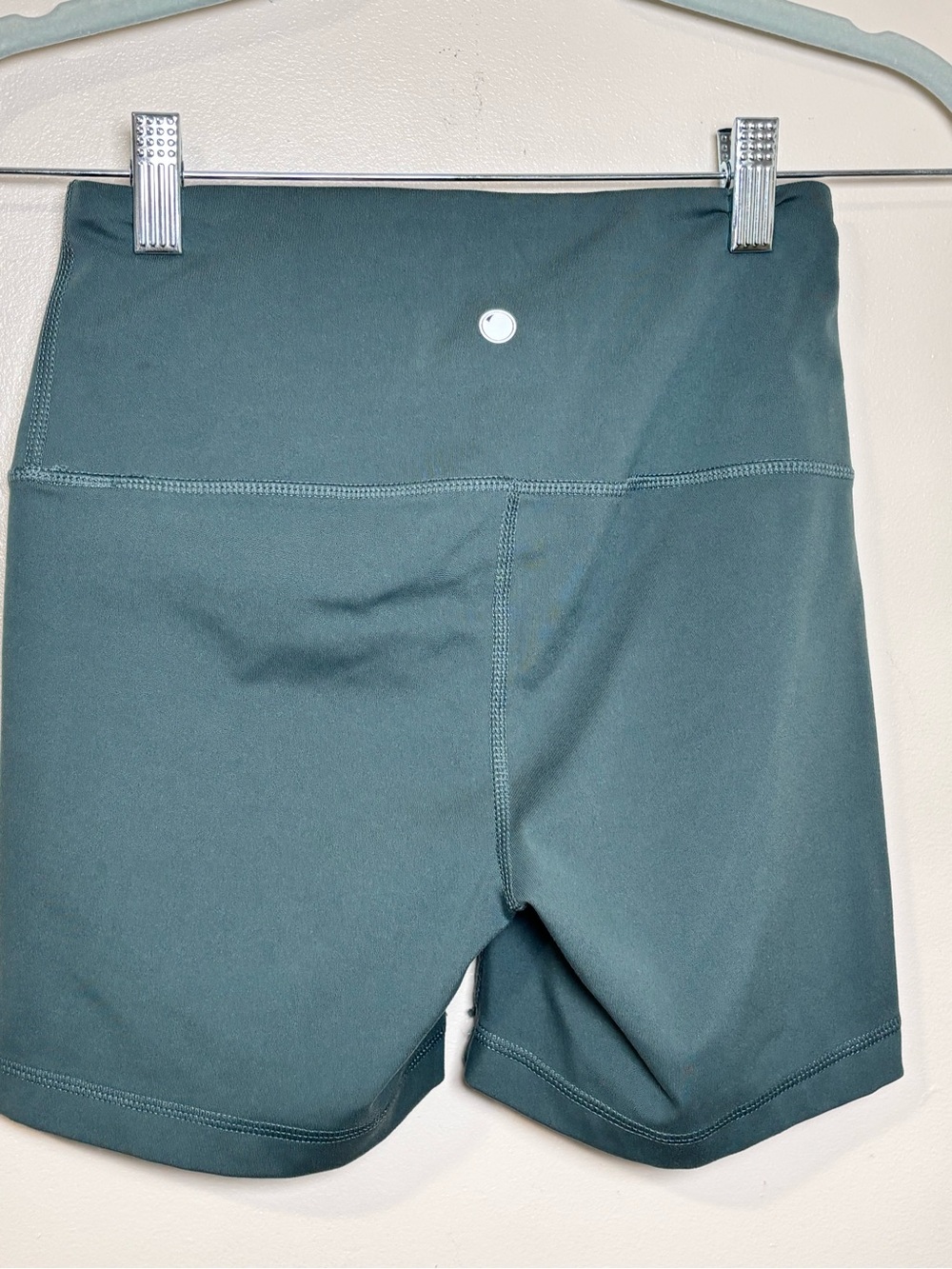 Yogalicious Lux XS Teal High-Rise Biker Yoga Shorts